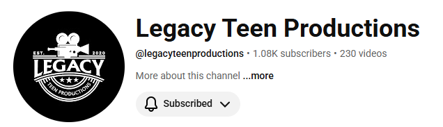 Legacy Teen Productions - graduation broadcast 2026