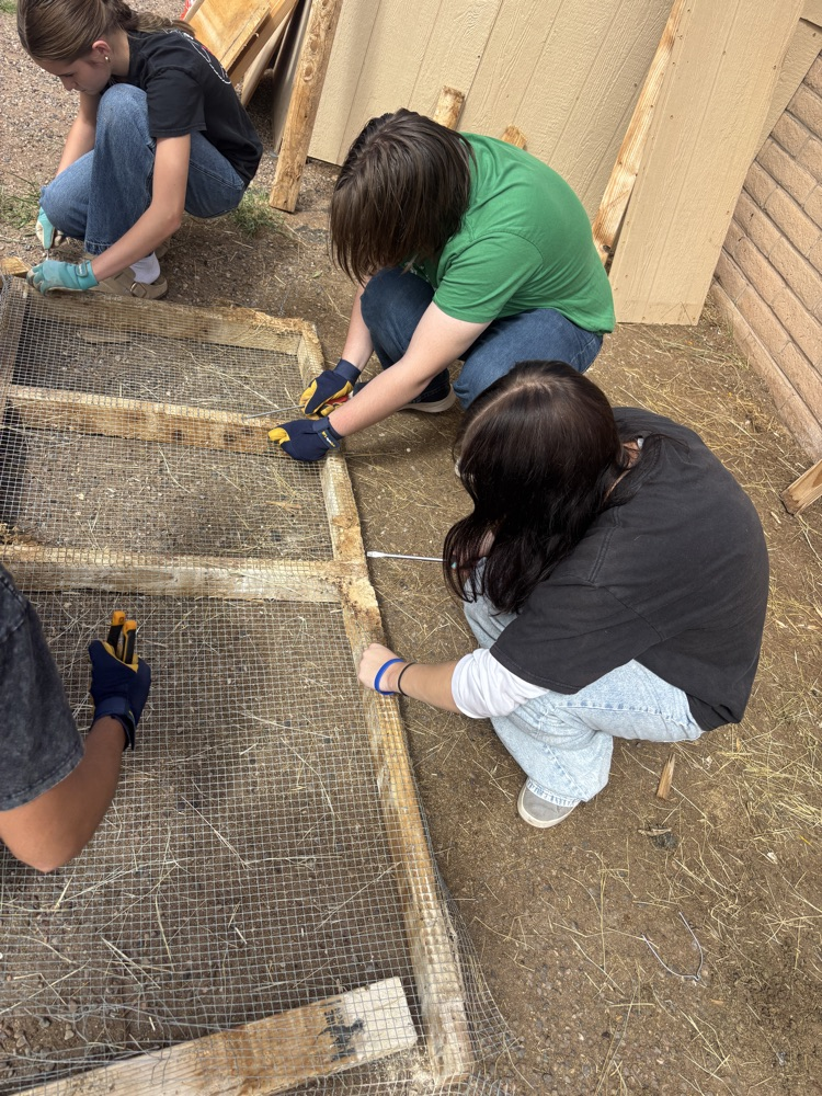 students working