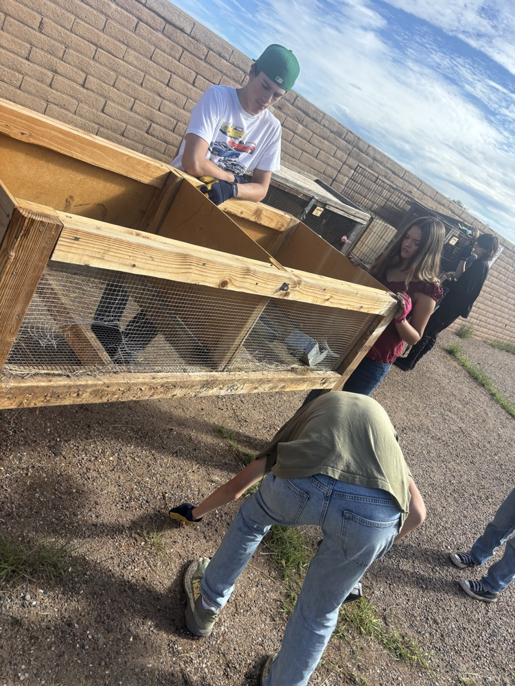 students working
