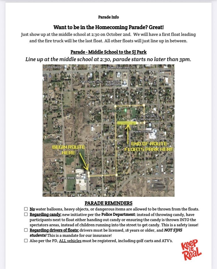 real parade info