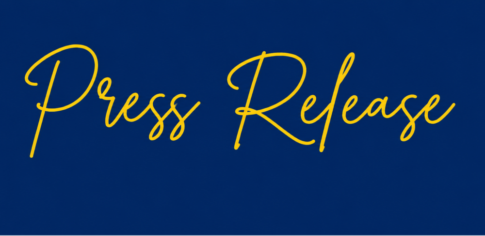 SJPS Logo and Words Press Release in the blue and maize SJ colors