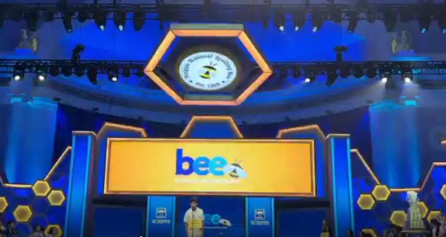Sidhanth Vetrivel competing at the Scripps National Spelling Bee