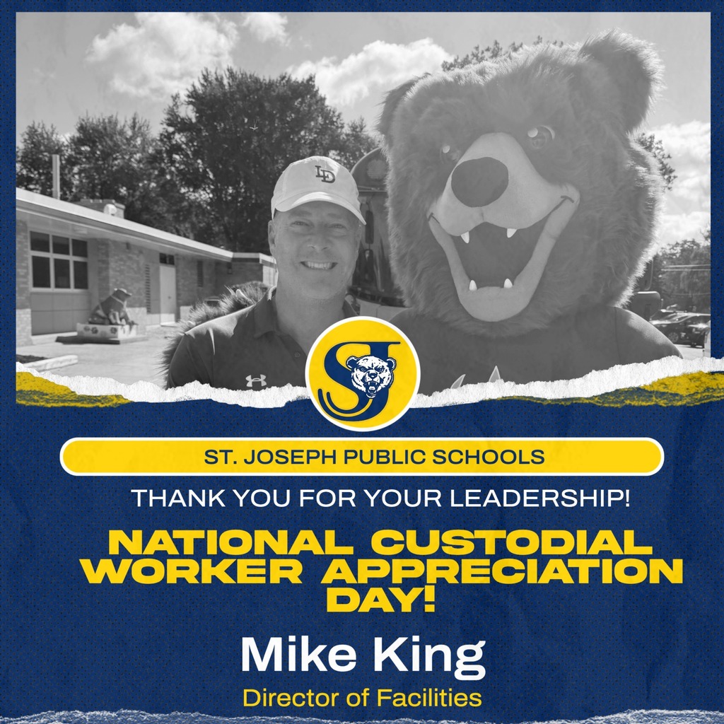 Picture of Mike King with Joey the Bear Mascot
