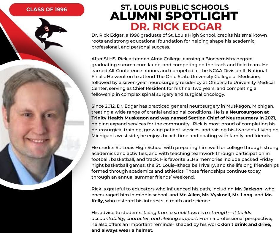 Dr. Rick Edgar's path after high school.