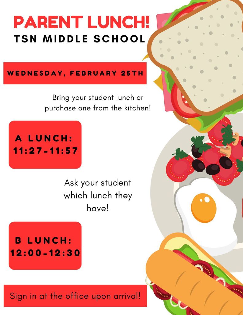 Parent Lunch Flyer