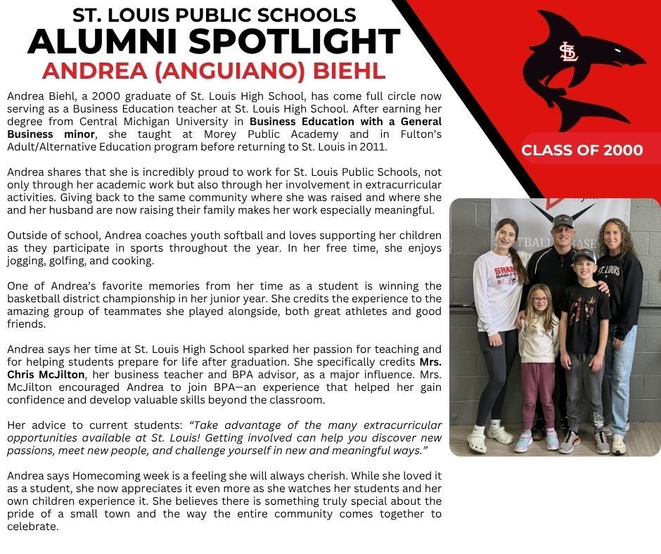 Alumni Spotlight - Andrea Biehl, Class of 2000