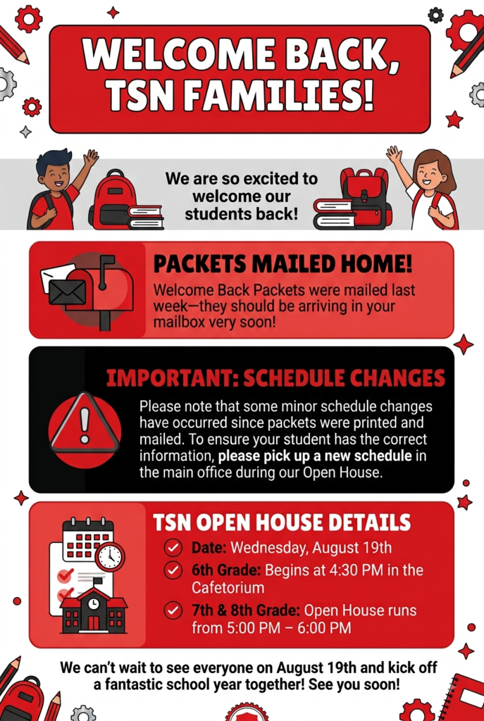 Welcome Back & Open House Poster