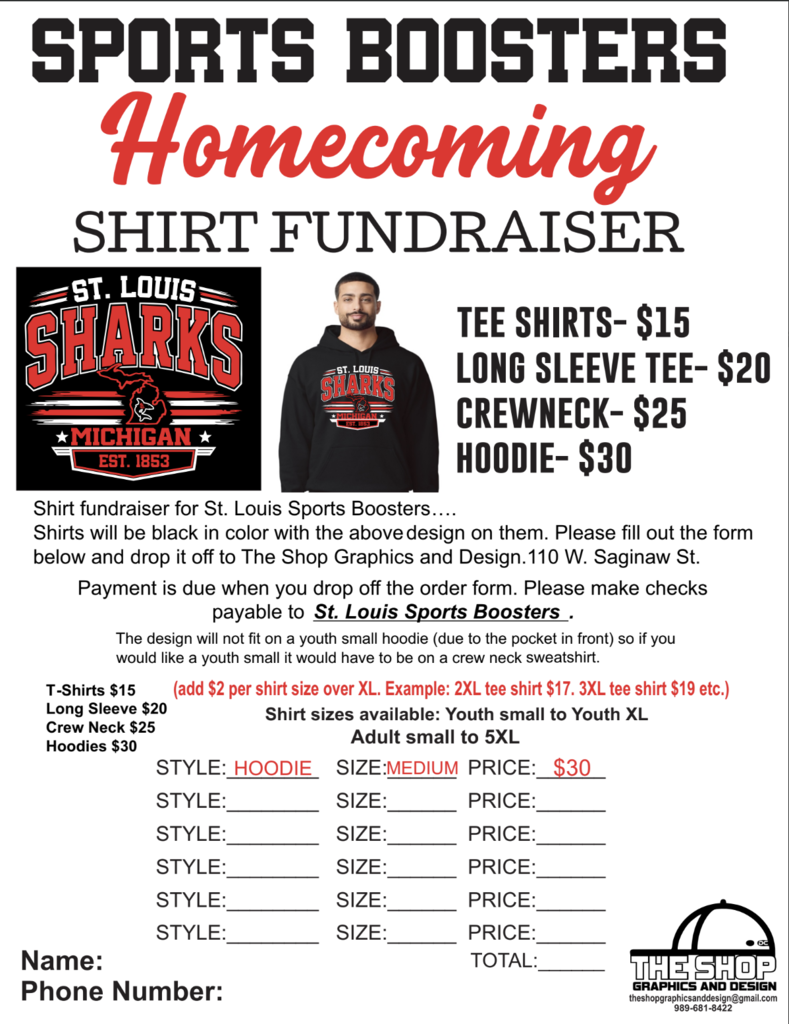 Sports Boosters Shirt Fundraiser