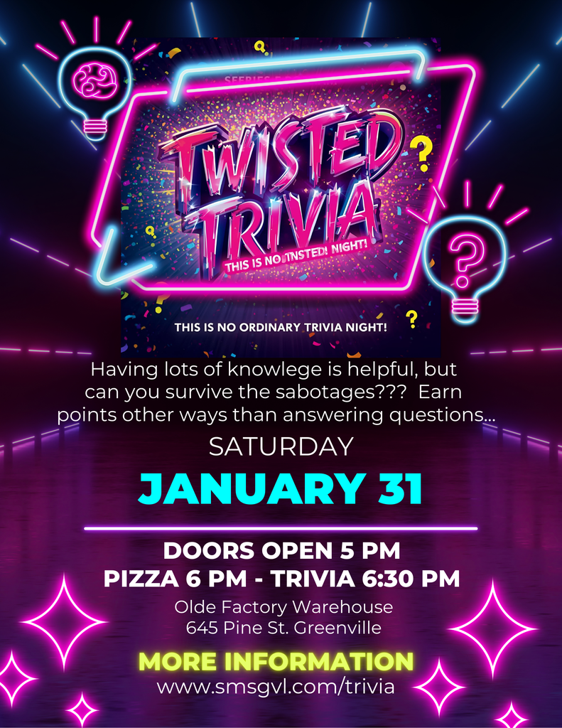 a fun twisted trivia event to support the 8th grade class trip