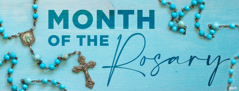 Month of the Rosary with Rosary beads