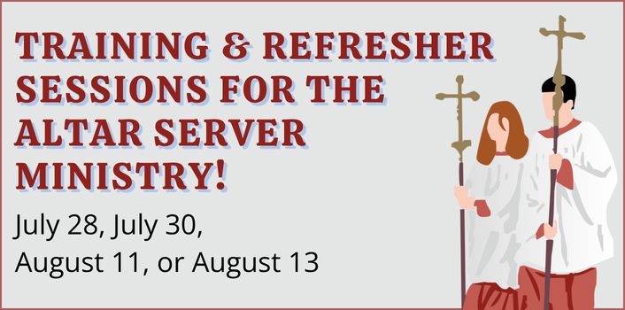 Altar Server Training 2026