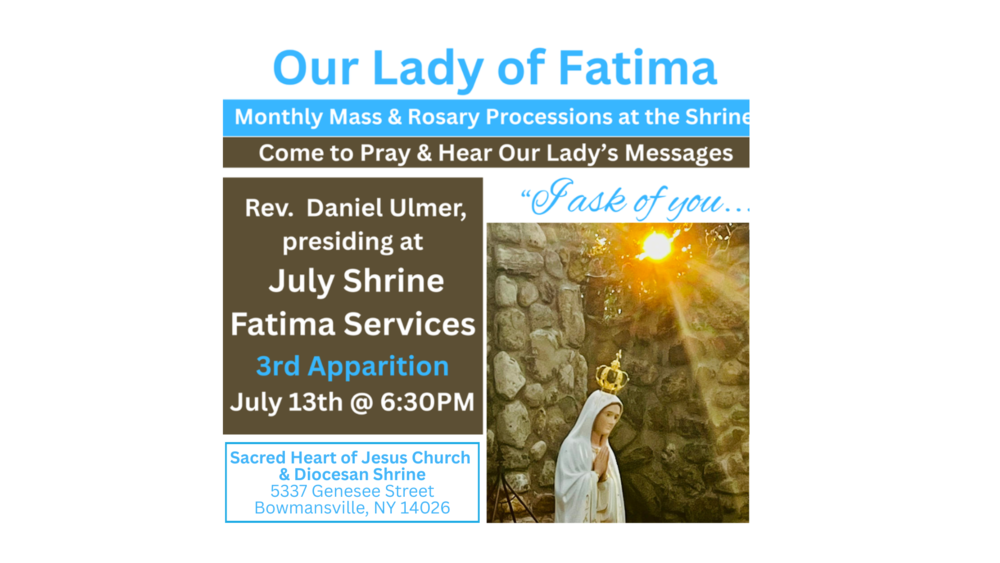 Fatima Processio on 7/13/25 at Sacred Heart Bowmansville