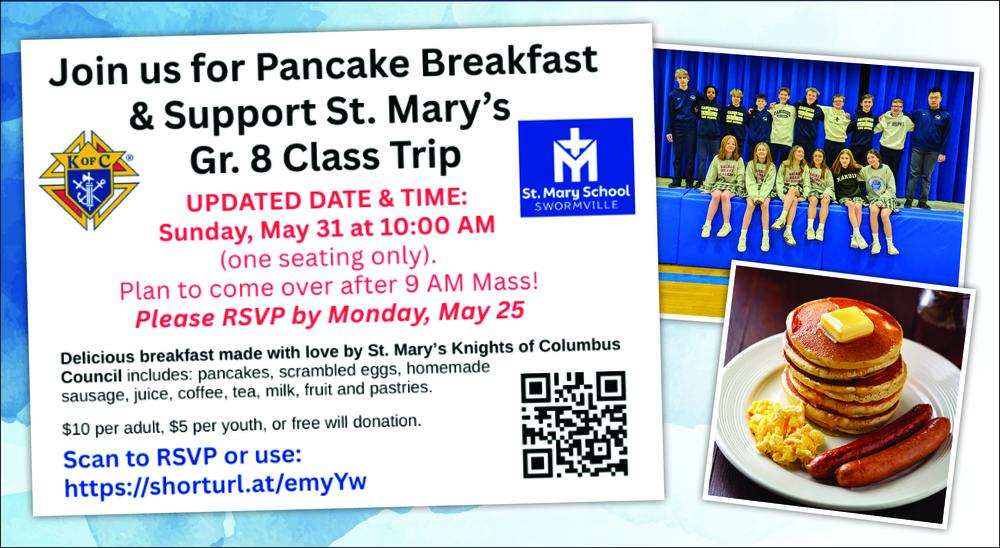 grade 8 pancake breakfast