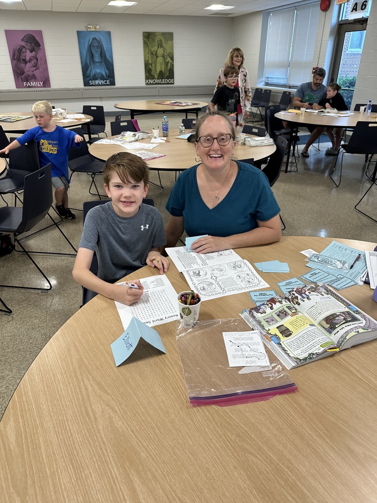 Families at St. Mary's Summer Faith Formation Program