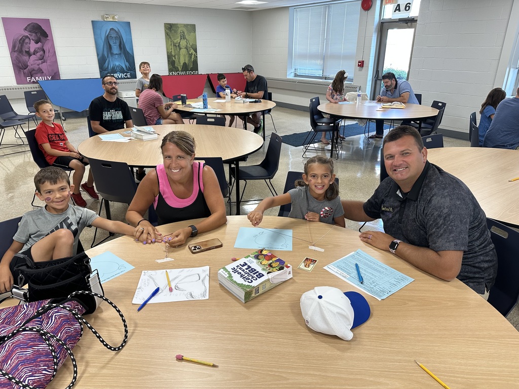 Families at St. Mary's Summer Faith Formation Program