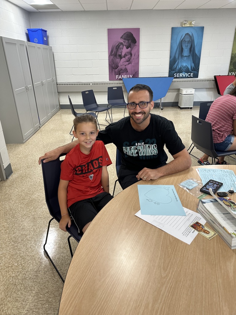 Families at St. Mary's Summer Faith Formation Program