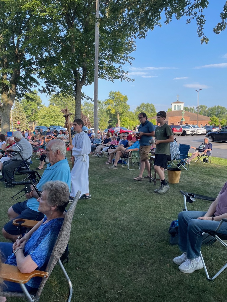 St. Mary's Church Swormville Assumption Outdoor Mass and BYOPicnic