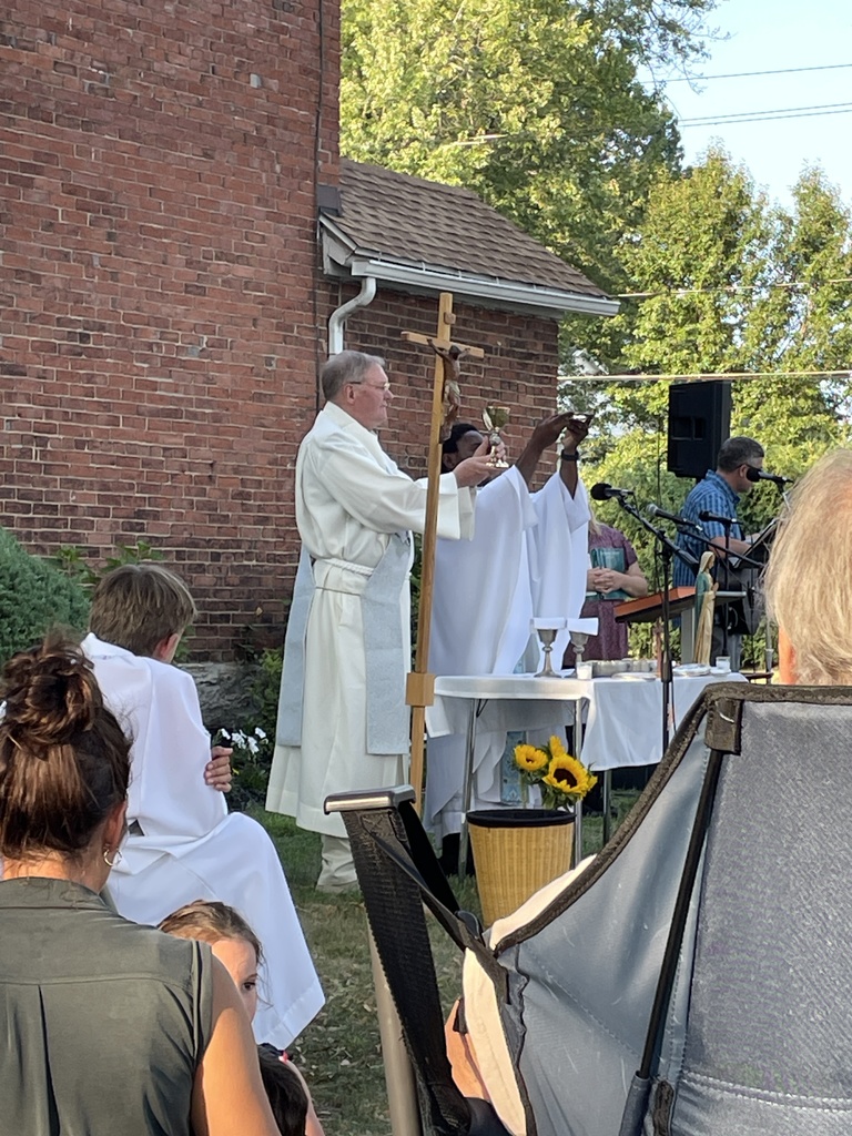 St. Mary's Church Swormville Assumption Outdoor Mass and BYOPicnic