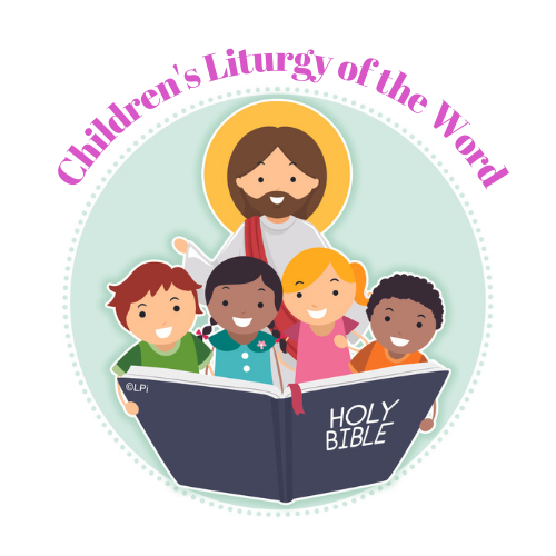 Children's Liturgy of the Word-Jesus with children and Bible