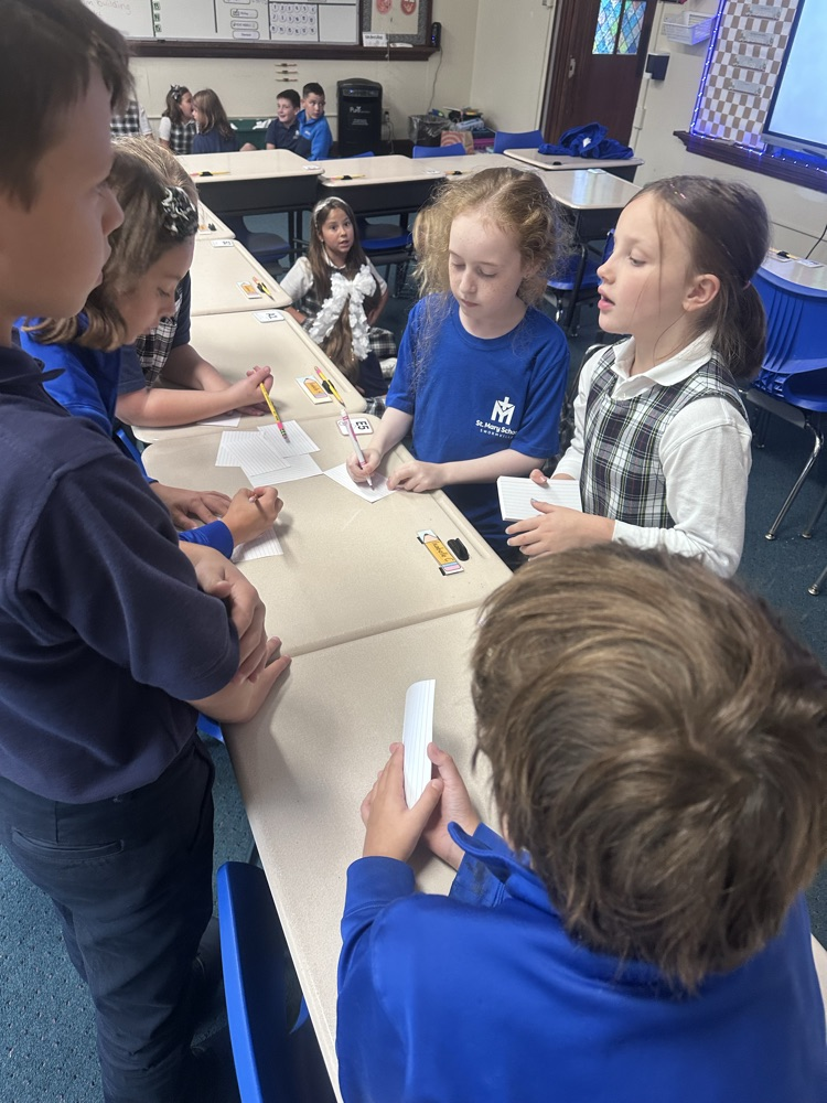 Here we have the beginning stages of one group finding all of the things they have in common!
