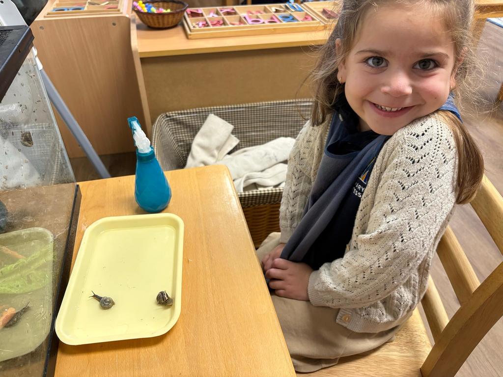 Montessori Pre-K snail work