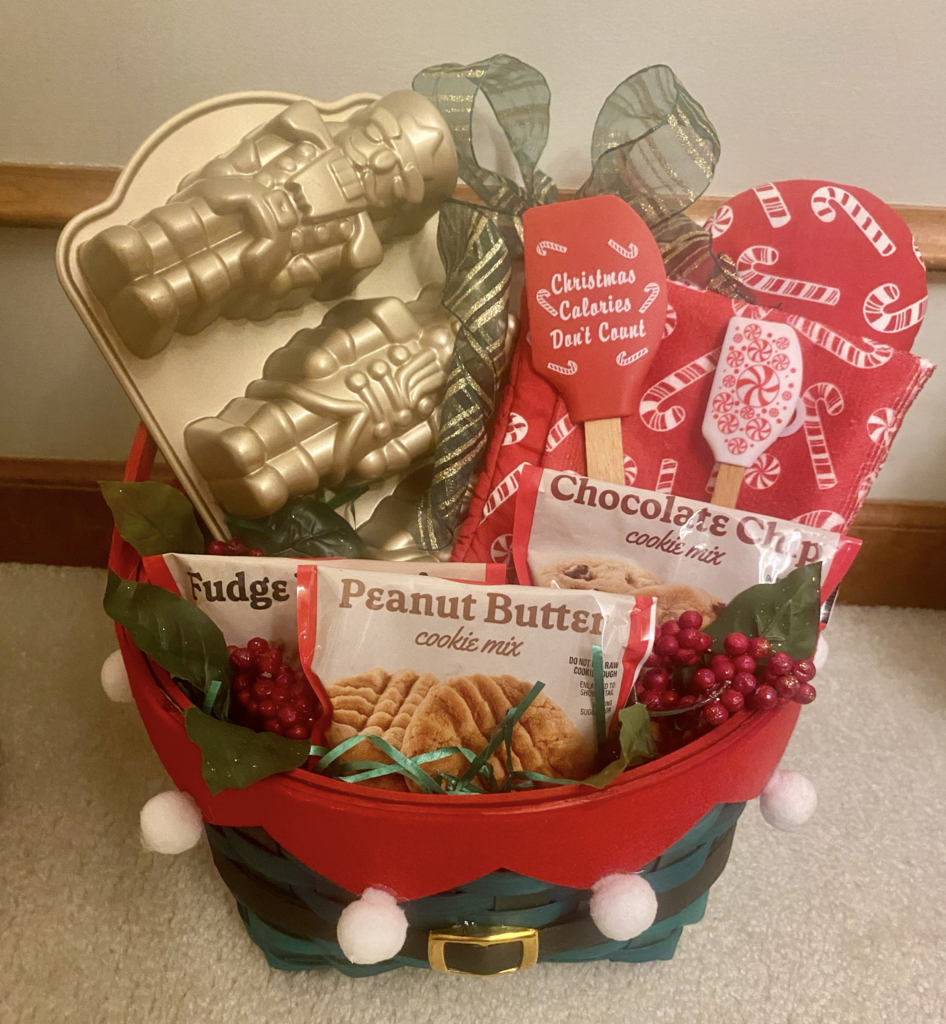 Basket available to win at the meat raffle