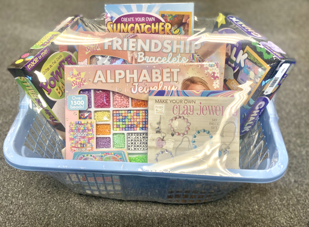 Basket available to win at the meat raffle