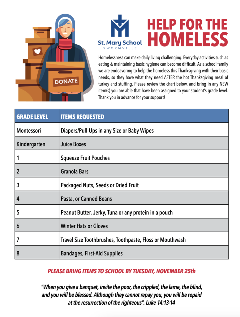 Help for the Homeless Drive