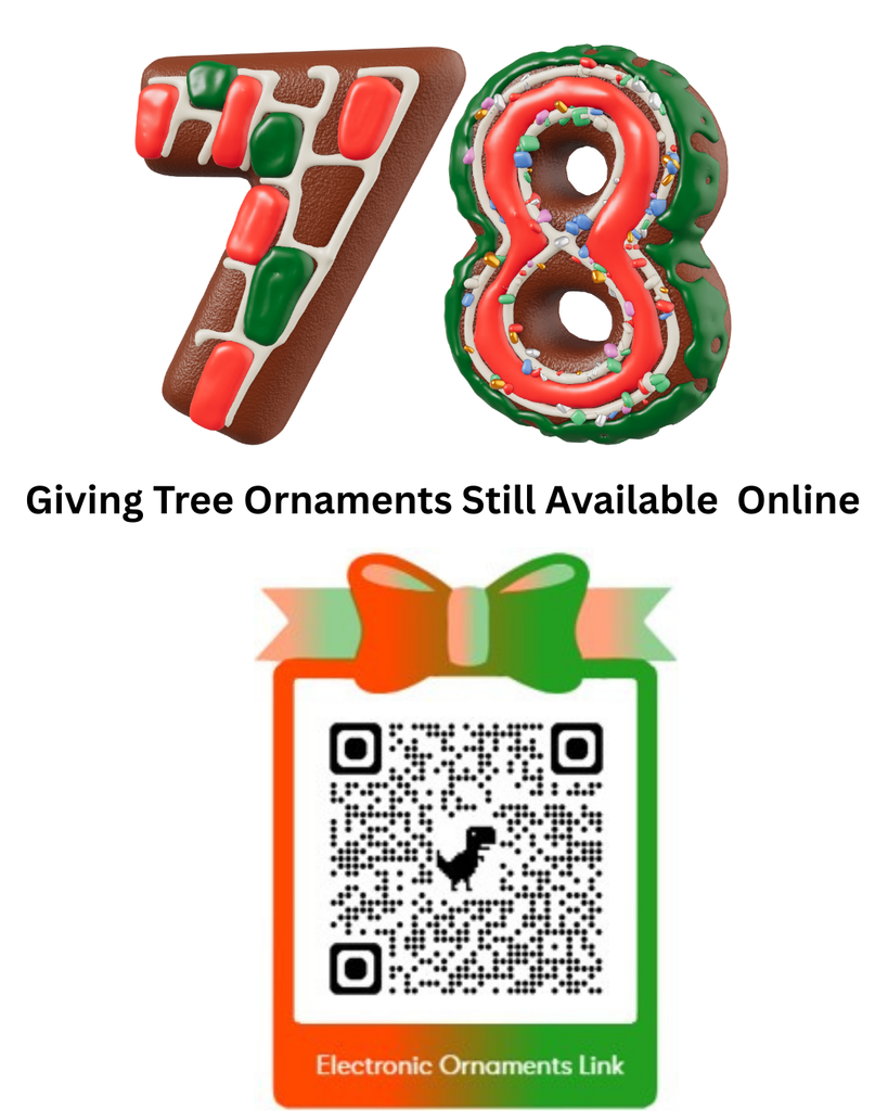 Giving Tree Ornaments Still Available Online with QR Code