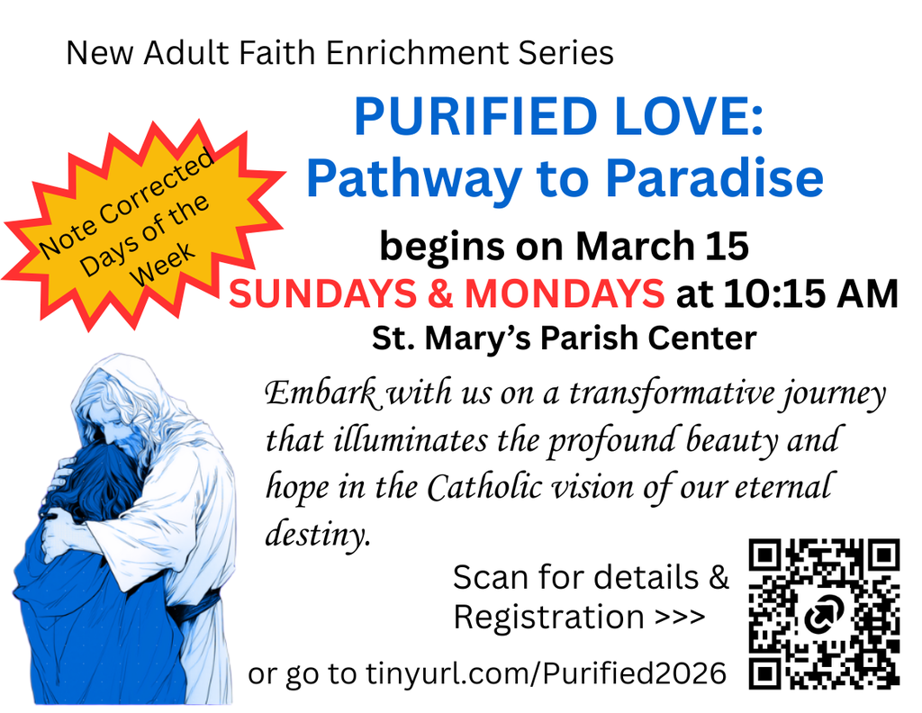 Corrected Ad for Purified Love Study to Sunday and Mondays