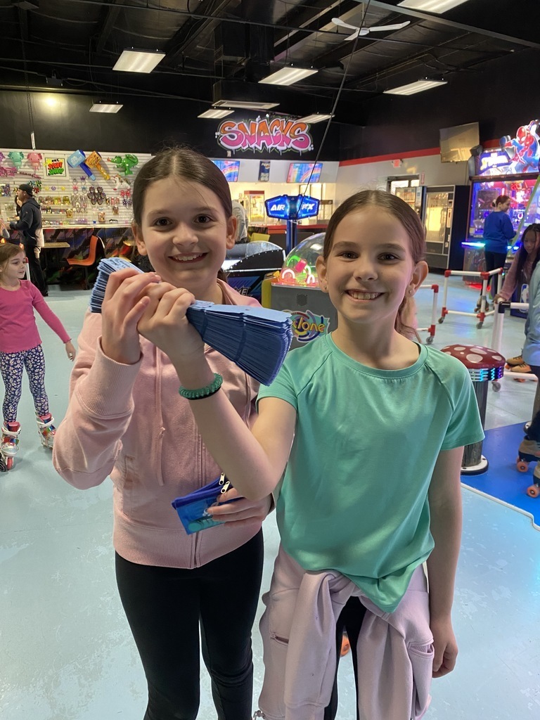 Students rollerskating