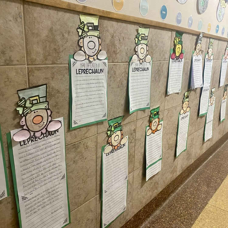 st Patrick’s day work in sms hallways