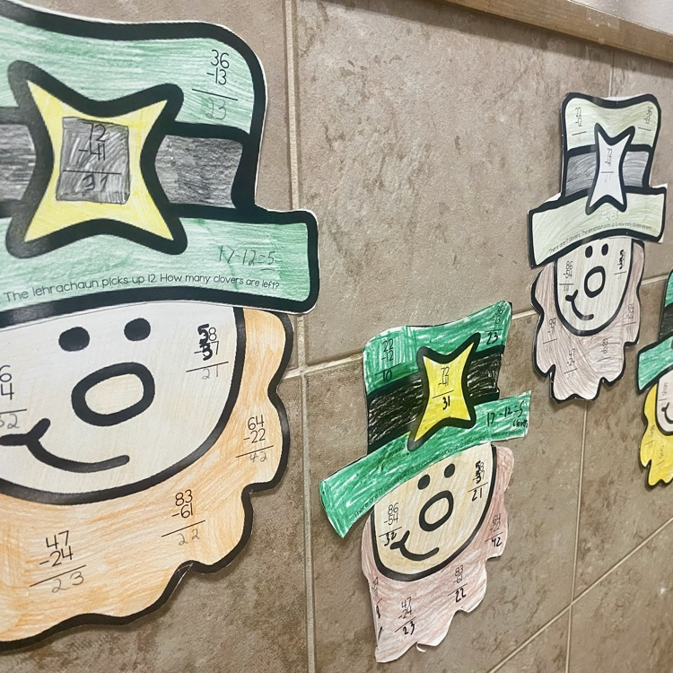 st Patrick’s day work in sms hallways