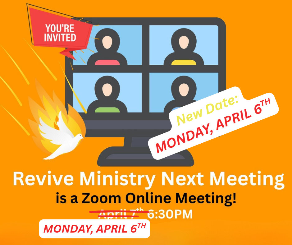 Revive Meeting Date Changed to 4/6/26