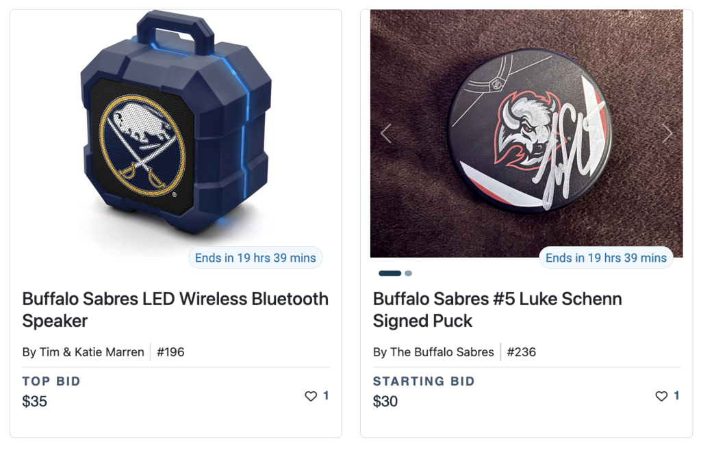 Sabres items