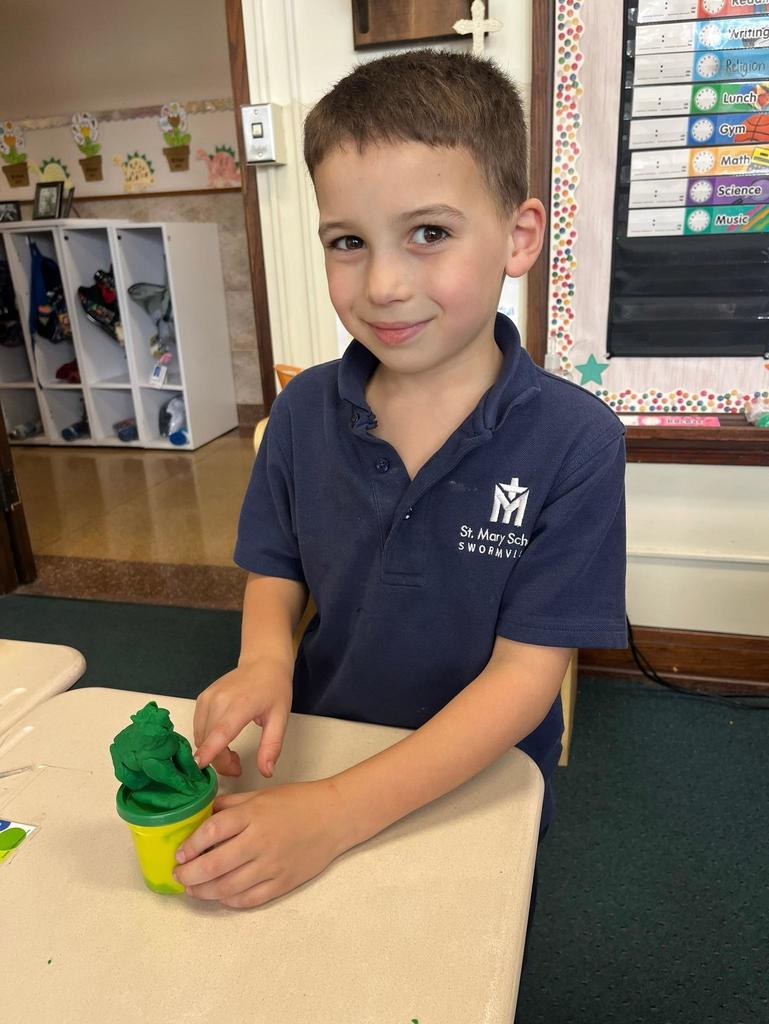 grade 1 animal classification with play-doh