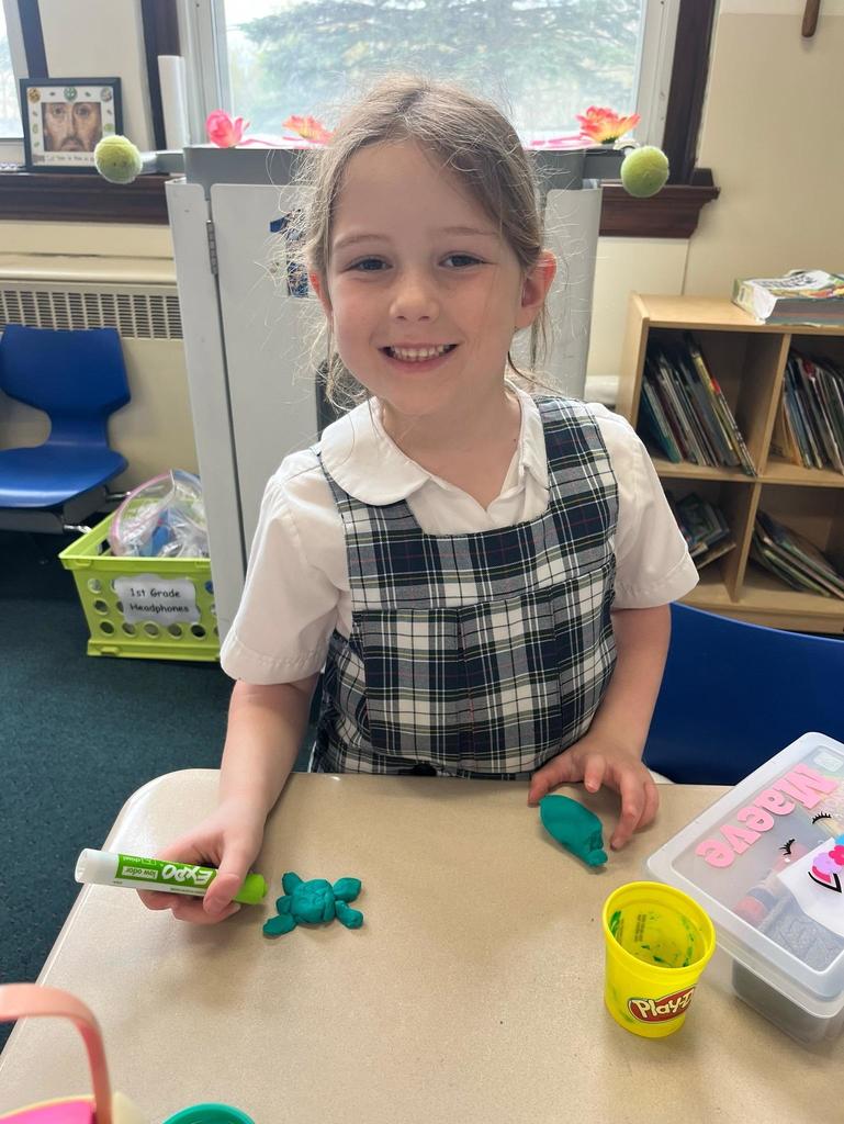 grade 1 animal classification with play-doh