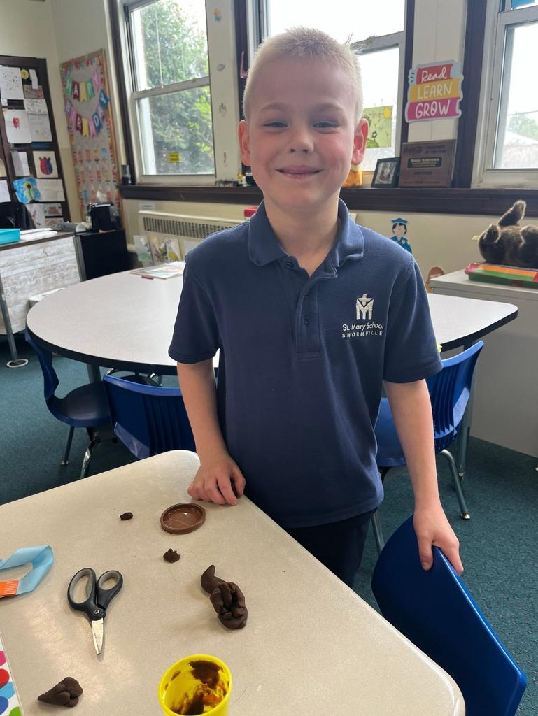 grade 1 animal classification with play-doh
