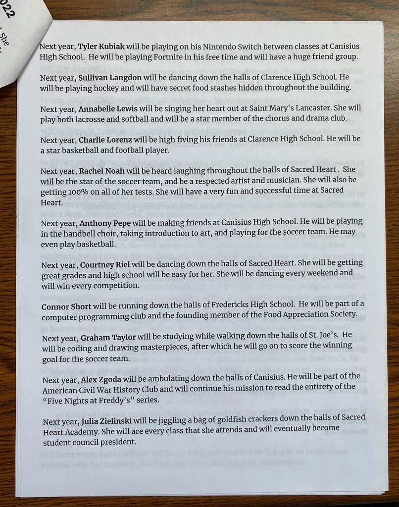 Class of 2022 memorabilia