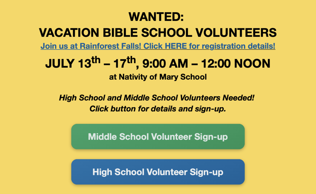 St. Mary's Parish Events