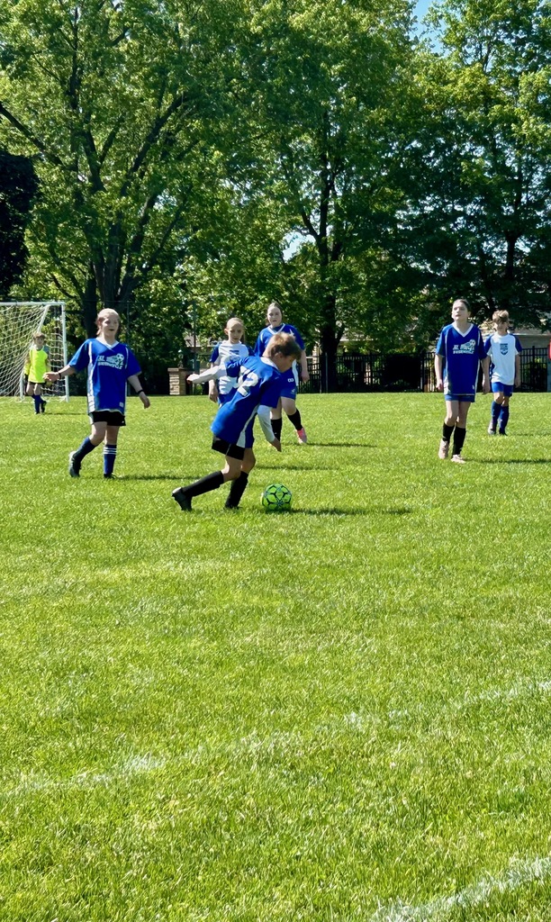 St. Mary School 5th & 6th graders on Coach Costello's JV Soccer team face off against players from Christian Central Academy