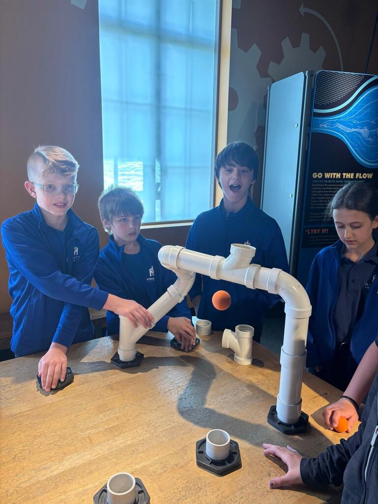 Grades 4 & 5 students build model bridges & explore the Buffalo Museum of Science