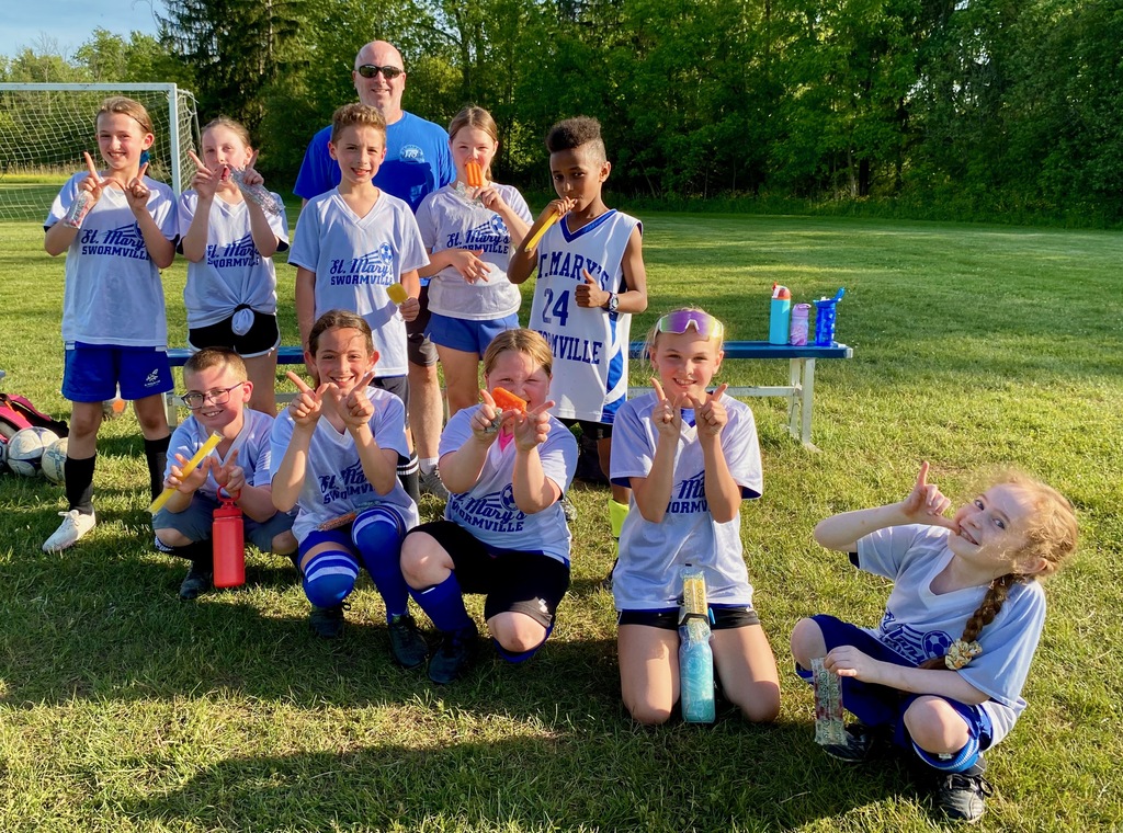 SMS Grade 3-4 soccer team group photo
