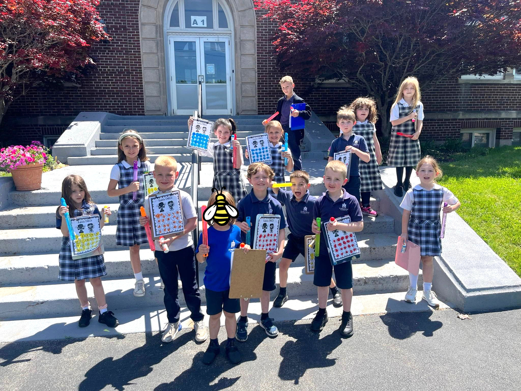 grade 1 students have fun outside with bubble themed lessons