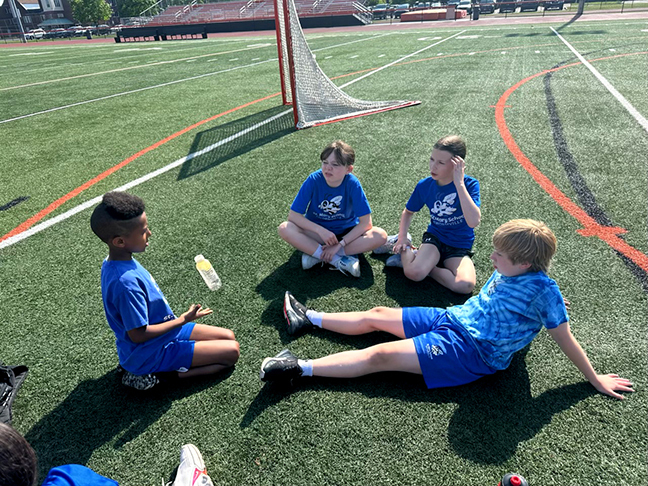 SMS students at a track meet