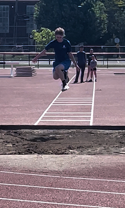 SMS students at a track meet