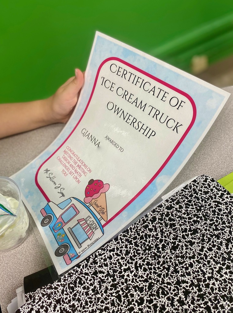 grade 3 enrichment students make ice cream and learn about starting a business