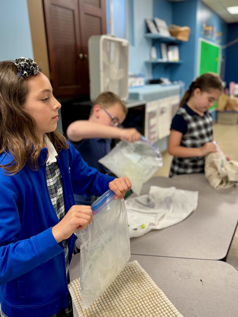 grade 3 enrichment students make ice cream and learn about starting a business