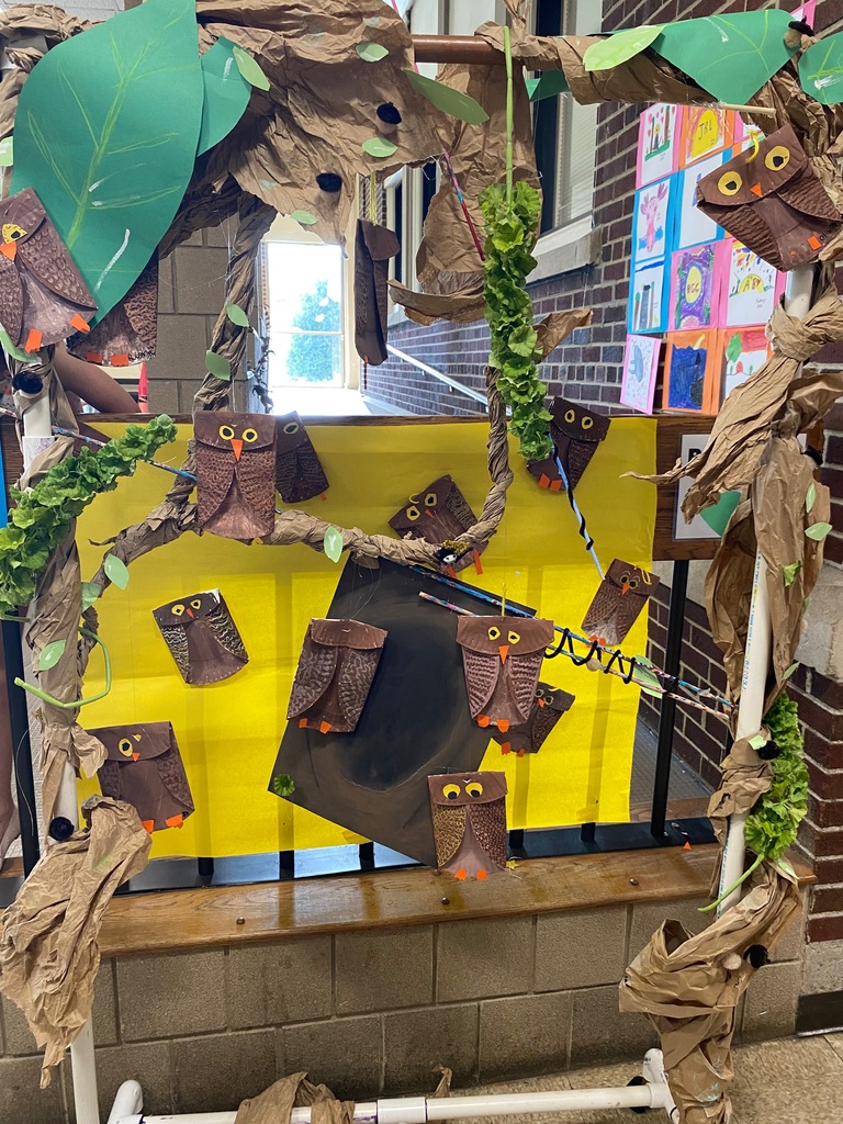 Student created paper owls