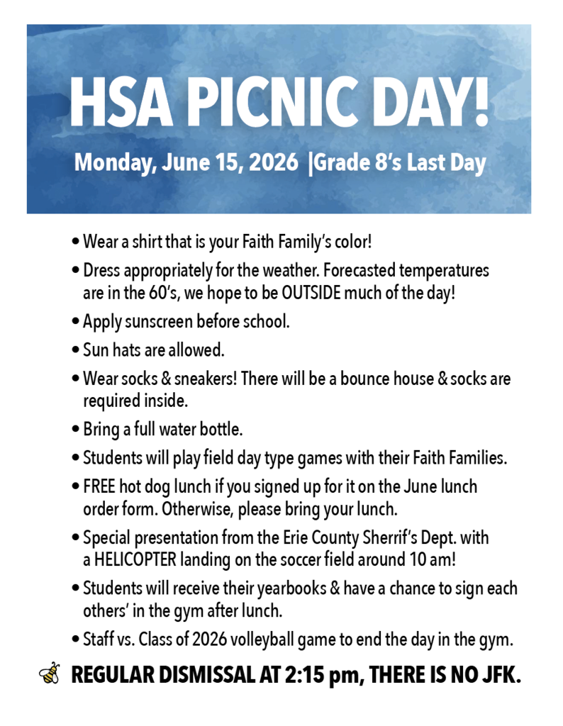 HSA Picnic Info